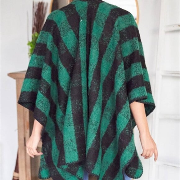 Casual Emerald Green / Black Buffalo Checkered Sha - Picture 2 of 6